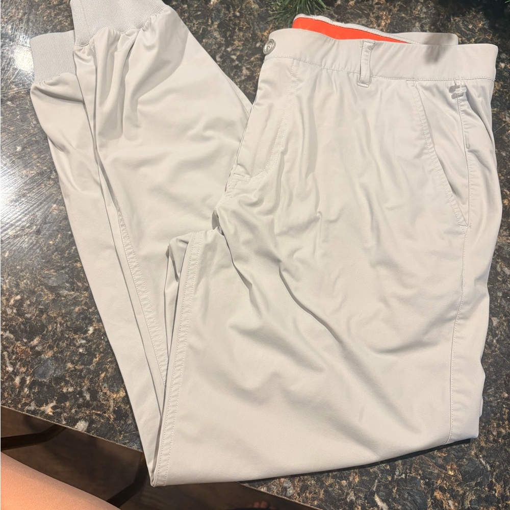Men's REDVANLY Classic Light Gray Chinos